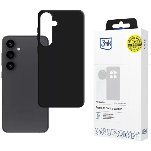 3MK Matt Case Pro Samsung Galaxy S25 Plus tok, fekete