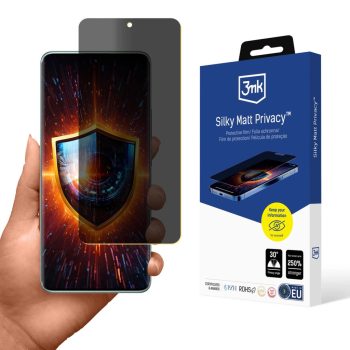   3MK Silky Matt Privacy Xiaomi Redmi Note 14 Pro 5G betekintésvédő védőfólia