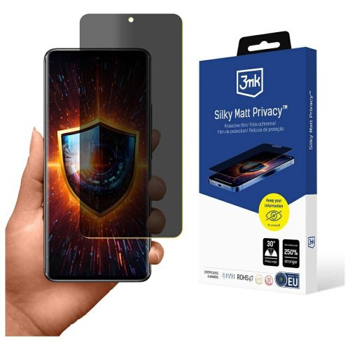 3MK Silky Matt Privacy Redmi Note 14 Pro+ betekintésvédő védőfólia
