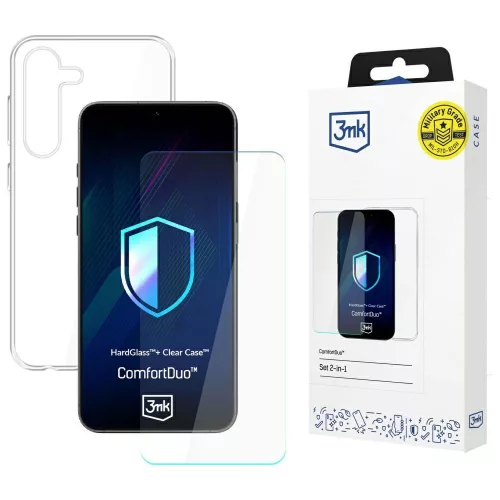 3MK ComfortDuo Clear Samsung Galaxy S25 tok, átlátszó