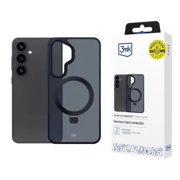 3MK Smoke Case Mag&Stand Samsung Galaxy S25 tok, fekete