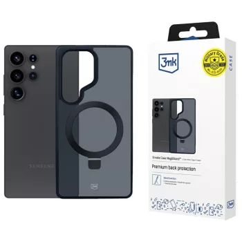   3MK Smoke Case Mag&Stand Samsung Galaxy S25 Ultra tok, fekete