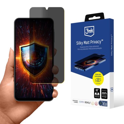 3MK Privacy Film Silky Matt Privacy Samsung Galaxy A26 5G betekintésvédő üvegfólia