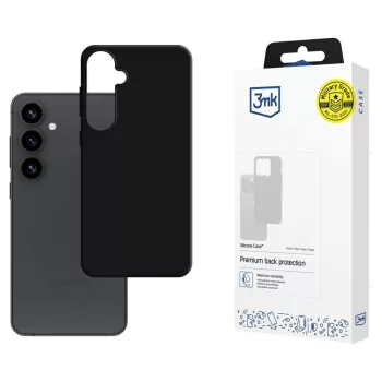 3MK Silicone Case Samsung Galaxy S25 Plus tok, fekete