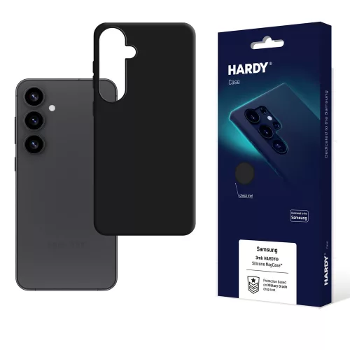 3mk Hardy MagSilicone Case Samsung Galaxy S25+ tok, fekete