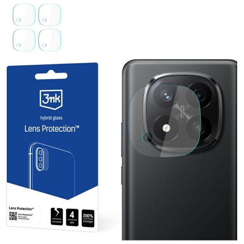Hybrid Glass Camera Lens 3mk Lens Protection Xiaomi Redmi Note 14 Pro+ kameravédő