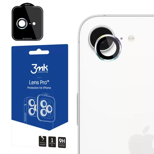 3mk Lens Protection Pro edzett üvegfólia iPhone 16e kameravédő, színes