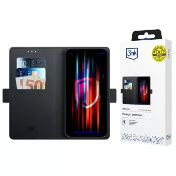 3MK Wallet Case Xiaomi Redmi Note 14 Pro 4G tok, fekete