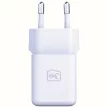 3MK hálózati töltő Hyper GaN Charger 20W 1xUSB-A 1XUSB-C PD QC4+, fehér