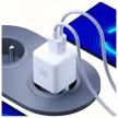 3MK hálózati töltő Hyper GaN Charger 20W 1xUSB-A 1XUSB-C PD QC4+, fehér