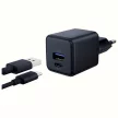 3MK hálózati töltő Hyper GaN Charger 20W 1xUSB-A 1XUSB-C PD QC4+, fekete