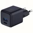 3MK hálózati töltő Hyper GaN Charger 20W 1xUSB-A 1XUSB-C PD QC4+, fekete