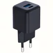 3MK hálózati töltő Hyper GaN Charger 20W 1xUSB-A 1XUSB-C PD QC4+, fekete