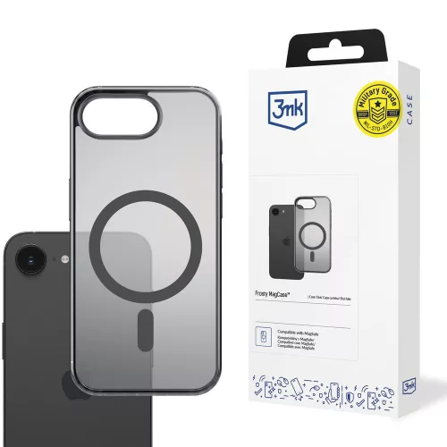 3mk Frosty MagCase iPhone 16E tok, fekete