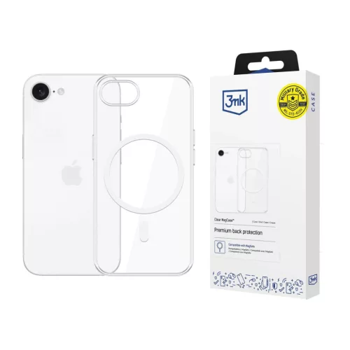 3mk Clear MagCase Apple iPhone 16E tok, átlátszó