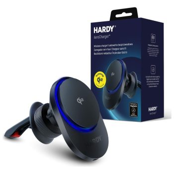   3MK Hardy AeroCharger 15W MPP Qi2 Induktív MagSafe töltő fekete
