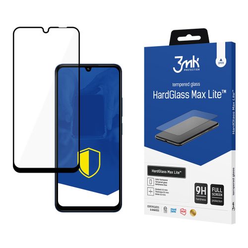 3mk HardGlass Max Lite Black edzett üvegfólia Xiaomi Redmi 14C / Xiaomi Poco C75 / Xiaomi Redmi A4 5G