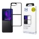 3mk Satin Armor Case+ Samsung Galaxy Z Flip 7 tok, átlátszó tok, fekete