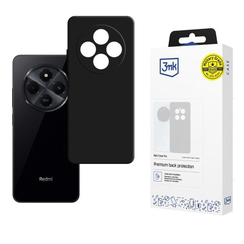3mk Matt Case Pro case Xiaomi Redmi 14C tok, matt fekete