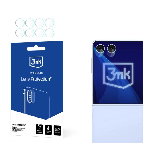 3mk Lens Protection Hybrid Glass Camera Lens on Samsung Galaxy Z Flip 7 hibrid kameravédő üvegfólia