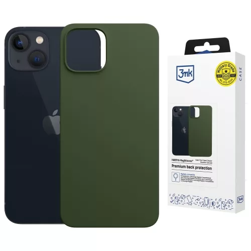 3MK Hardy MagSilicone Apple  iPhone 15 Plus tok, zöld