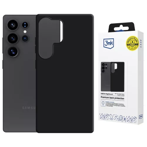 3MK Hardy MagSilicone Samsung Galaxy S25 Ultra tok, fekete