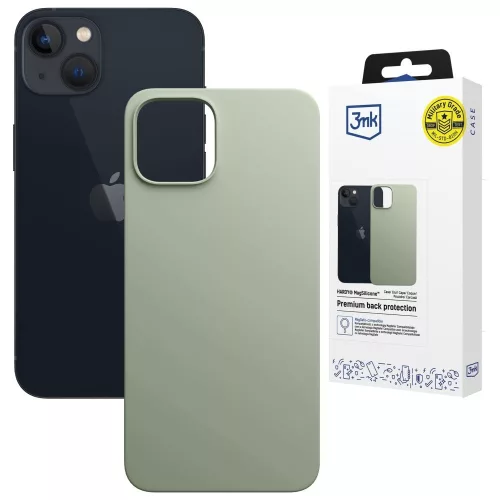 3MK Hardy MagSilicone Apple  iPhone 15 Plus tok, zöld