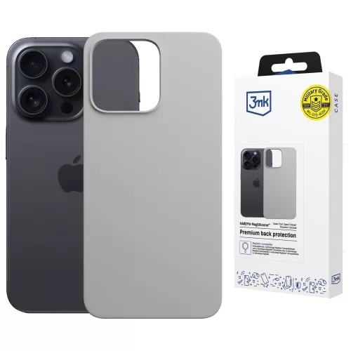 3MK Hardy MagSilicone Apple  iPhone 16 Pro Max tok, titánium