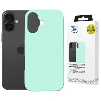 3MK Hardy MagSilicone Apple  iPhone 16 Plus tok, menta