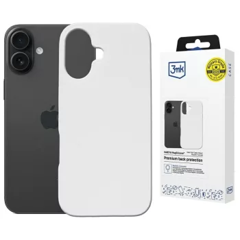 3MK Hardy MagSilicone Apple  iPhone 16 Plus tok, fehér
