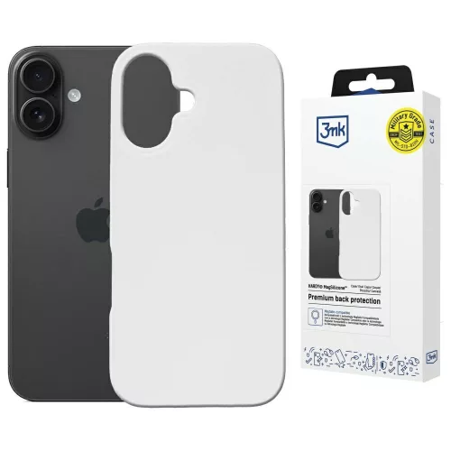 3MK Hardy MagSilicone Apple  iPhone 16 Plus tok, fehér