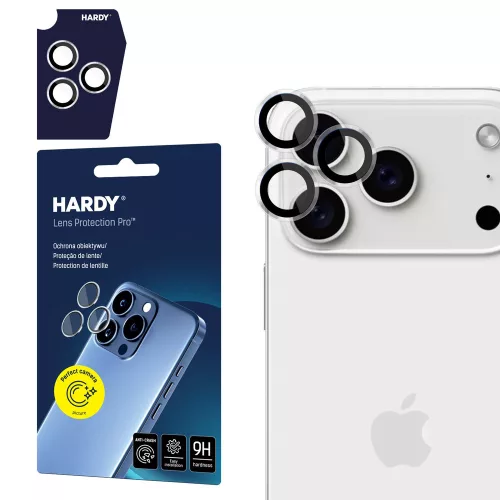 3mk HARDY Lens Protection Pro lens glass iPhone 17 Pro /17 Pro Max kameravédő, átlátszó