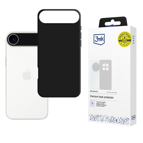 3mk Matt Case Pro Apple iPhone 17 Air tok, matt fekete