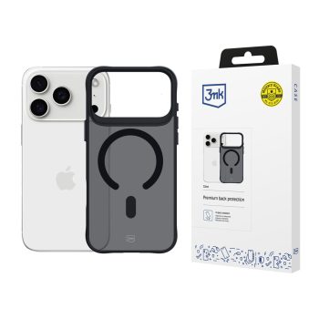 3mk Smoke MagCase iPhone 17 Pro tok, fekete