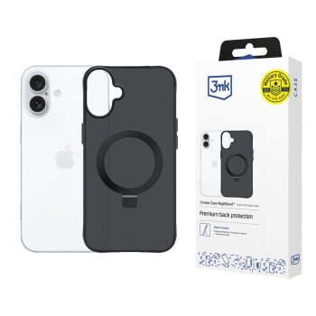3MK Smoke Case Mag&Stand Apple iPhone 17 tok, fekete