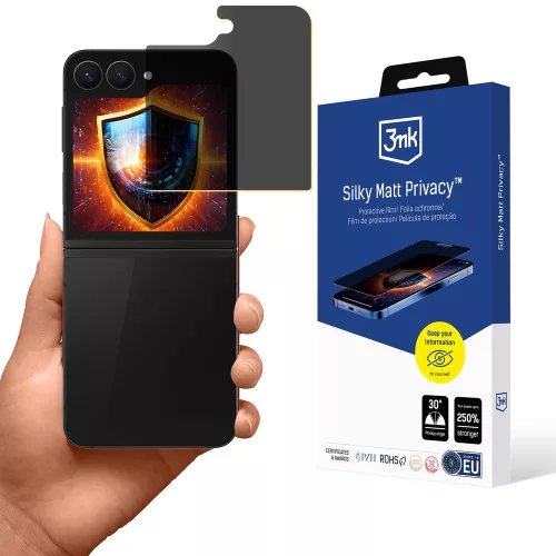 3MK Silky Matt Privacy Samsung Galaxy Z Flip6 / Flip7 FE betekintésgátló üvegfólia