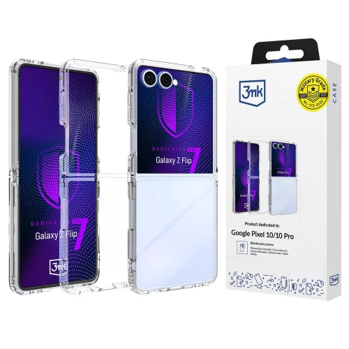 3mk Armor Case Samsung Galaxy Z Flip 7 tok, átlátszó