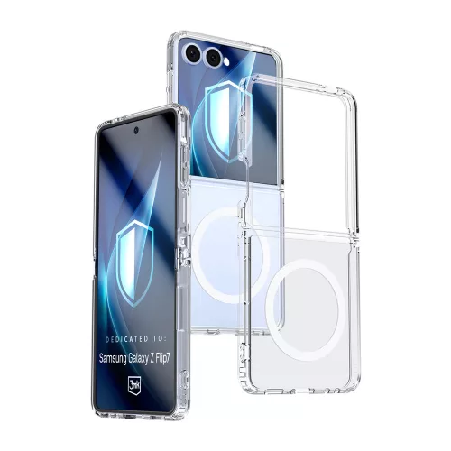 3mk Armor MagCase Samsung Galaxy Z Flip 7 tok, átlátszó