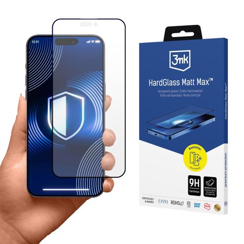 3mk HardGlass Matt Max Apple iPhone 17 Pro edzett üvegfólia