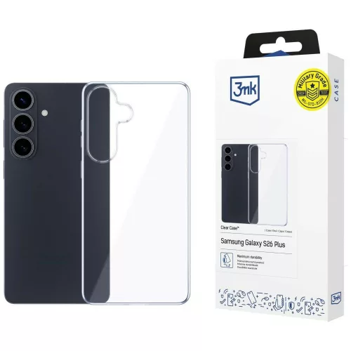 3mk Clear Case Samsung Galaxy S26+ tok, átlátszó