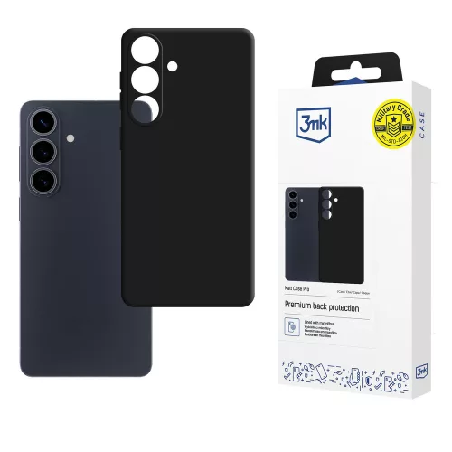 3mk Matt Case Pro Samsung Galaxy S26+ tok, matt fekete