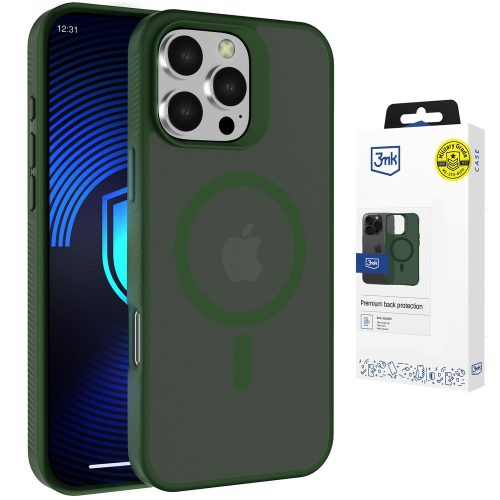 3mk Smoke MagCase iPhone 16 Pro Max tok, áttetsző-zöld