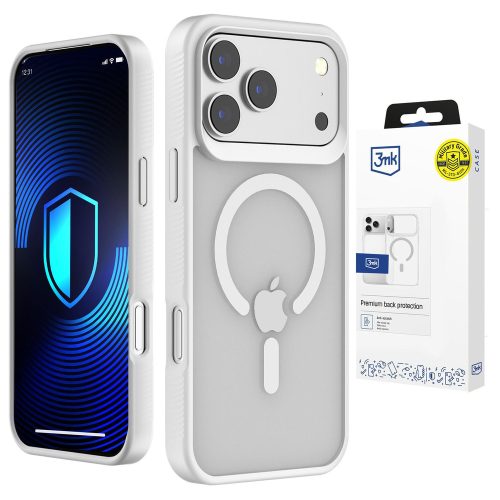 3mk Smoke MagCase iPhone 17 Pro Max tok, áttetsző-fehér