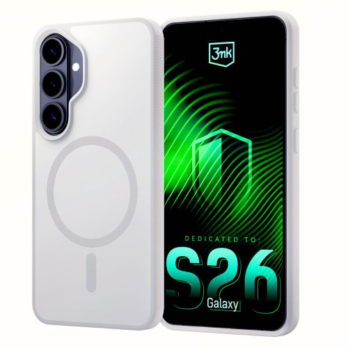 3MK Smoke MagCase Samsung Galaxy S26 tok, fehér