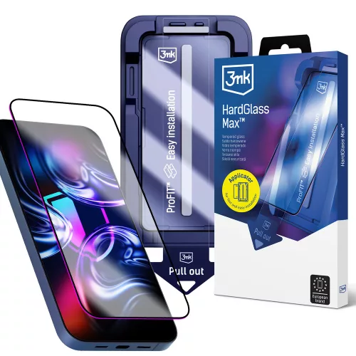 3mk HardGlass Max tempered glass iPhone 15 Pro üvegfólia