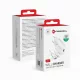 FORCELL F-ENERGY TFK-TC-20WPD hálózati töltő Type C + kábel Type C to Lightning PD QC4.0 3A 20W, fehér