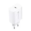 FORCELL F-ENERGY TFK-TC-20WPD hálózati töltő Type C + kábel Type C to Lightning PD QC4.0 3A 20W, fehér