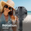 Kombinált szelfibot állvánnyal és távirányítóval bluetooth GIMBAL STABILIZER SSTR-L08, fekete