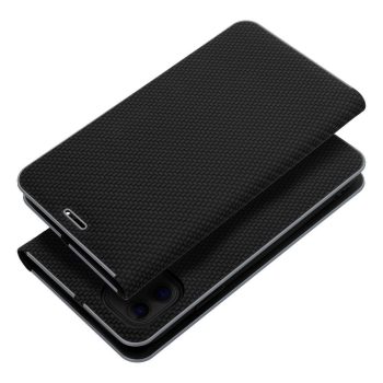 LUNA Book Carbon IPHONE 12 / 12 Pro tok, fekete
