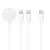 Töltő kábel 3in1 Type C to 2 x Lightning/ Apple Watch 3W 2A C3168 1,2 m, fehér